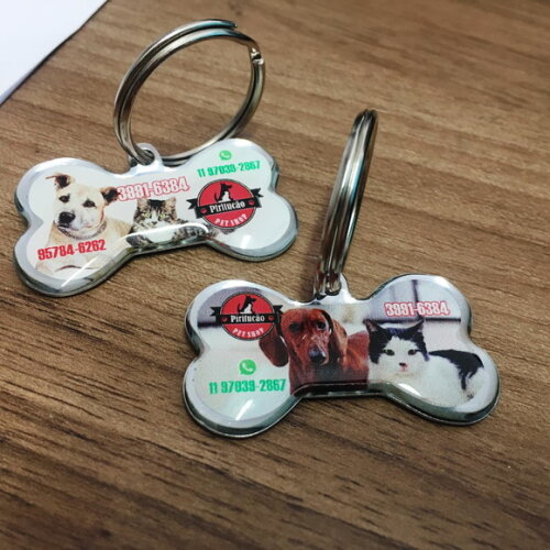 30 Chaveiros Pingente Osso - Personalizado
