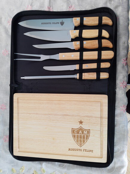 Brindes Corporativos Personalizados - Kit Churrasco 8 Pçs