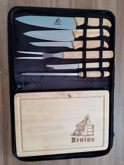 Brindes Corporativos Personalizados - Kit Churrasco 8 Pçs