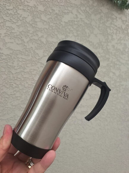 Caneca Inox de 400ml - 3889 Personalizada