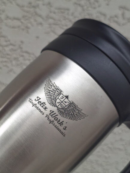 Caneca Inox de 400ml 3889 - Personalizada