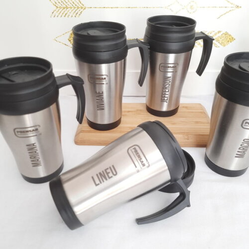 Caneca Inox de 400ml - 3889 Personalizada