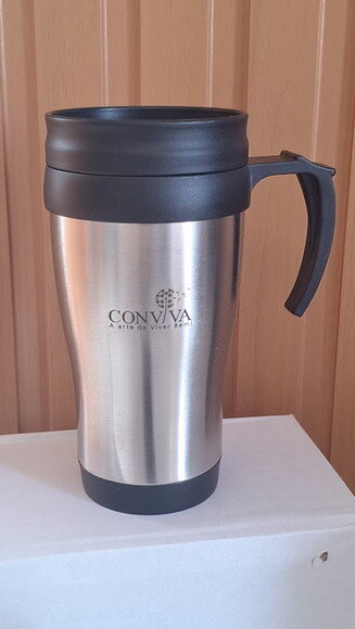 Caneca Inox de 400ml - 3889 Personalizada