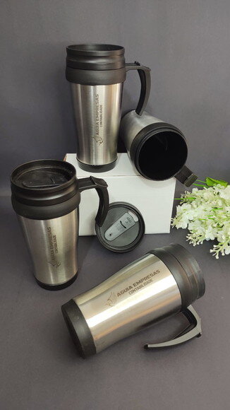 Caneca Inox de 400ml 3889 - Personalizada