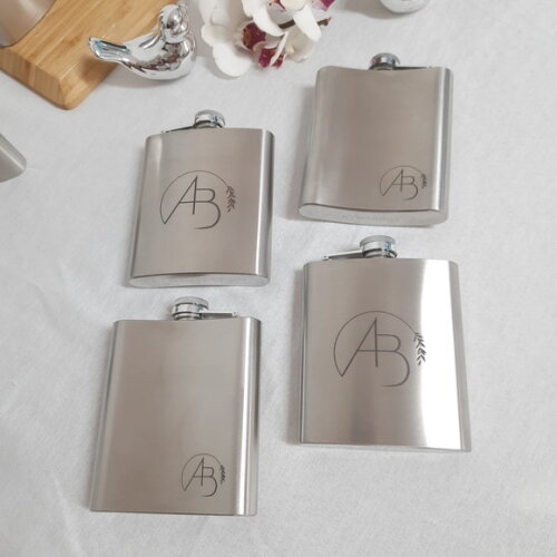 Cantil -porta Whisky de Inox 6oz 0390-personalizado