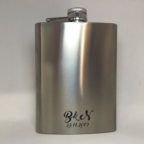 Cantil -porta Whisky Personalizado de Inox 8oz 141306