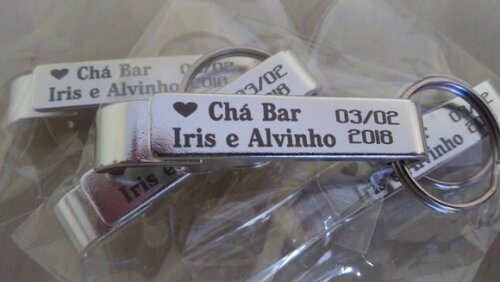 Chaveiro Abridor de Metal Personalizado 9824 -100 Unidades