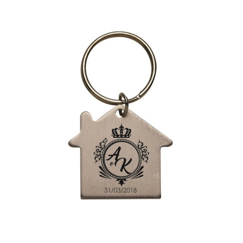 Chaveiro Casa Personalizado - Cod 200- 50 Unidades