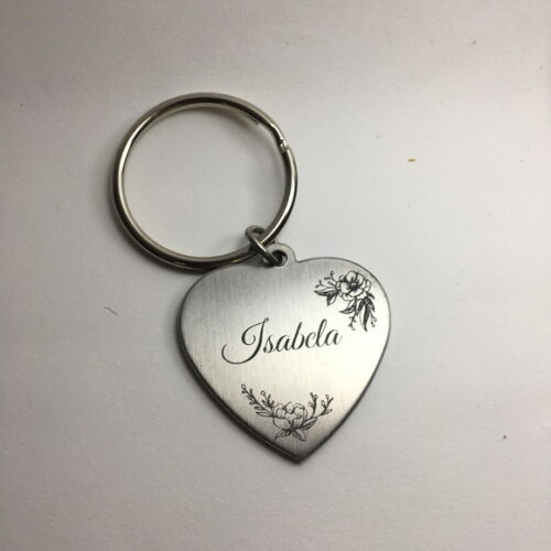 Chaveiro Coração Personalizado - 93159 - 50 Unidades