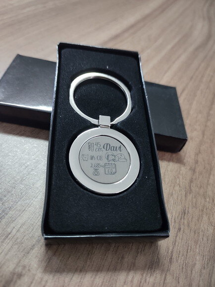 Chaveiro Metal Redondo Personalizado 1655 - 30 Unidades
