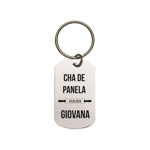 Chaveiro Tag Personalizado - 201 - 10 Unidades