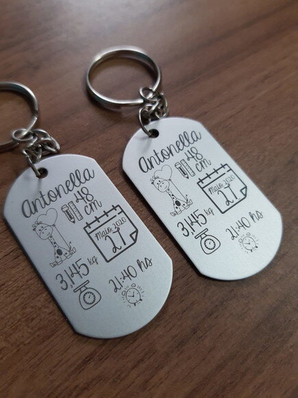 Chaveiro Tag Personalizado - 201 - 10 Unidades