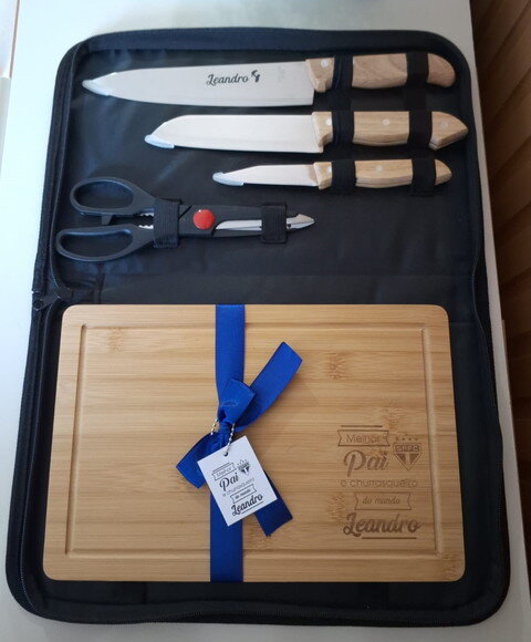 Dia dos Pais - Kit Churrasco 5 Peças Personalizado 2250