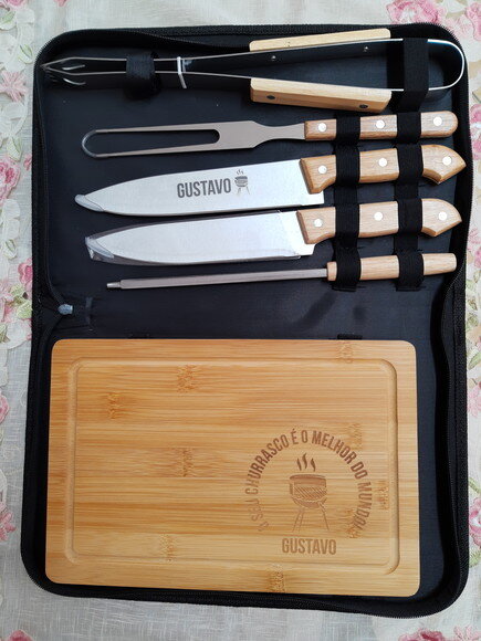 Dia dos Pais - Kit Churrasco Cod 94142 - 5 Peças