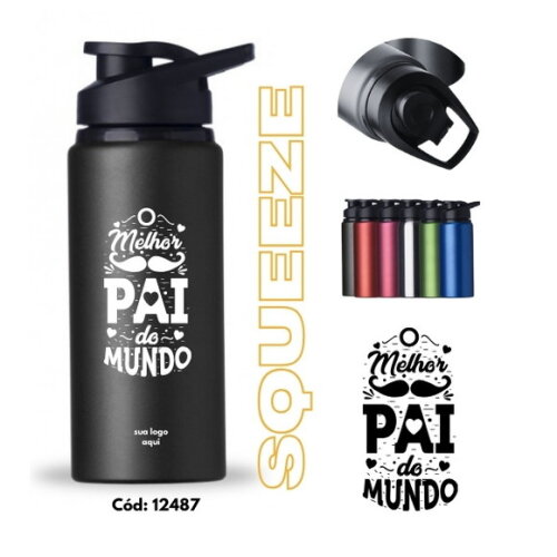 Dia dos Pais -squeeze 600ml -12487- Personalizado