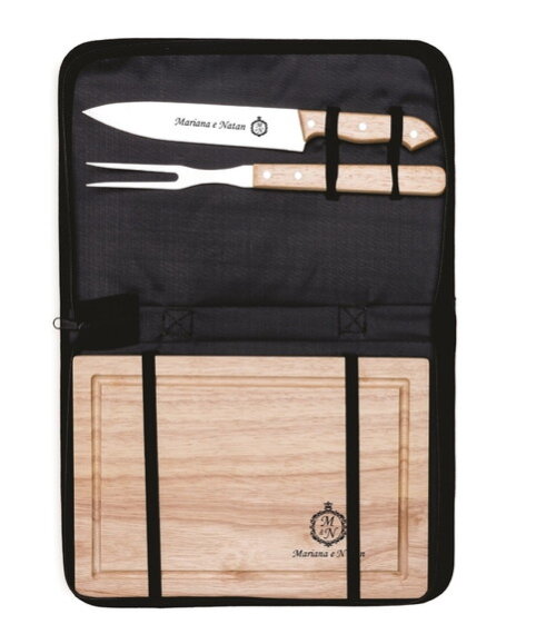 Kit Churrasco 3 Peças com Tábua 3328 - Personalizado