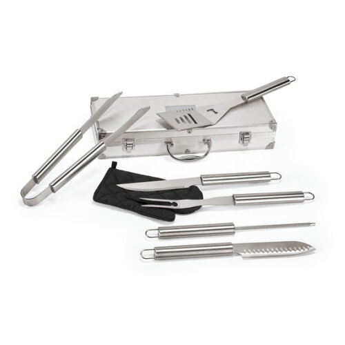 Kit Churrasco 7 Peças Maleta Alumínio 93845 -personalizada
