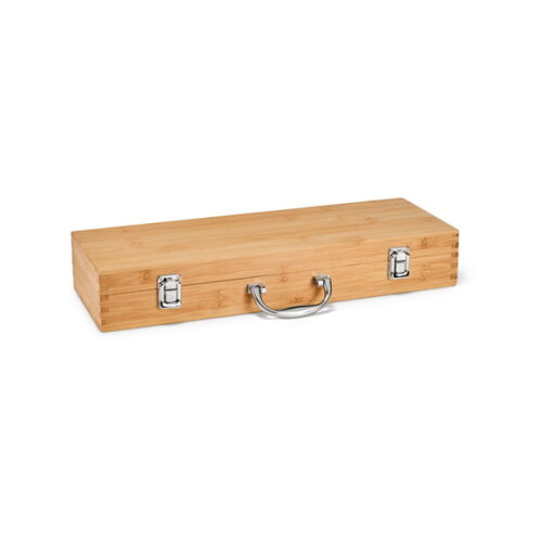 Kit Churrasco Maleta Bambu - Cod 93844 - Personalizado