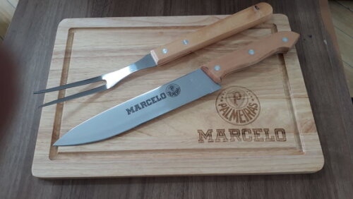 Kit Churrasco Personalizado 03 Peças com Tabua -143328