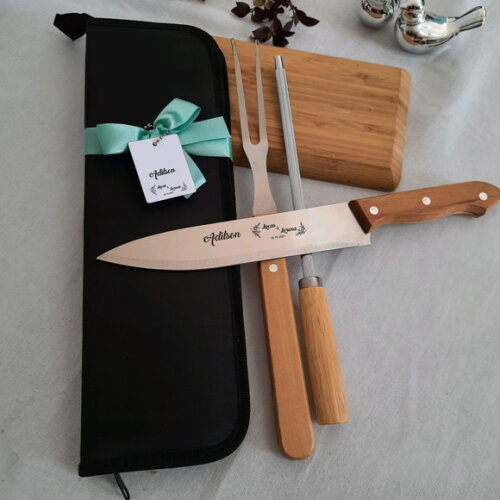 Kit Churrasco Personalizado 3 Peças 143283 Pai da Noiva
