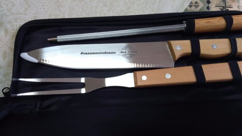Kit Churrasco Personalizado 3 Peças 143283 Pai da Noiva