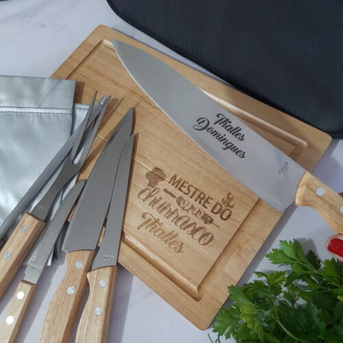 Kit Churrasco Personalizado 8 Peças - 12089