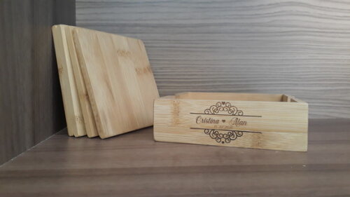 Kit Porta Copos 04 Peças - 93967 - Personalizado