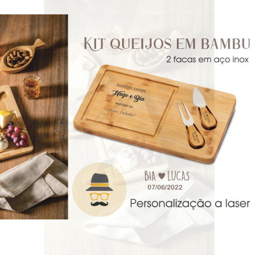 Kit Queijo - 02 Peças - 93830 Personalizado