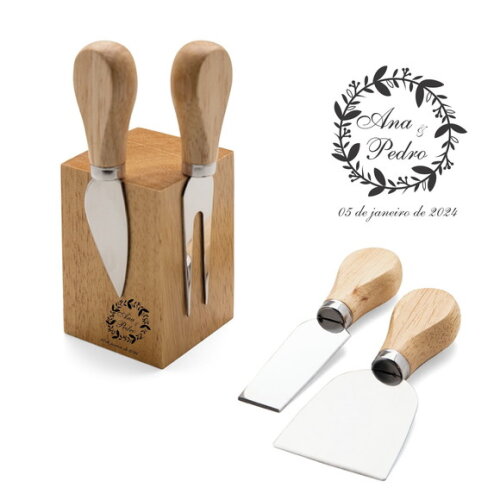 Kit Queijo - 04 Peças - 18620 - Personalizado