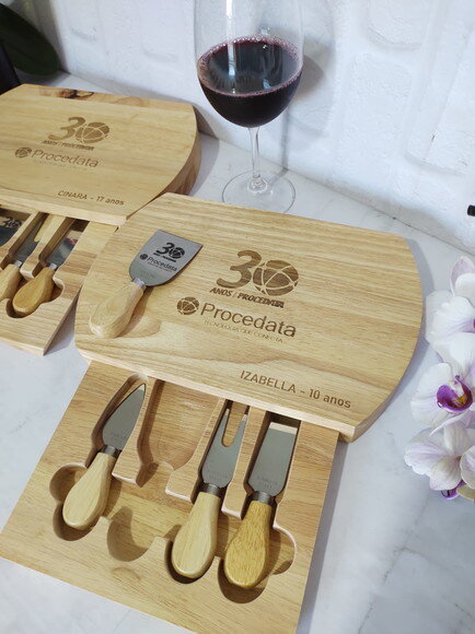 Kit Queijo Luxo - 5 Peças - 05222 - Personalizado
