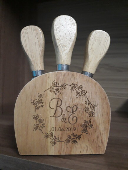 Kit Queijo Personalizado 3 Peças - Madrinhas 143272p