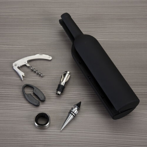 Kit Vinho Garrafa Personalizado 5 Peças 11870