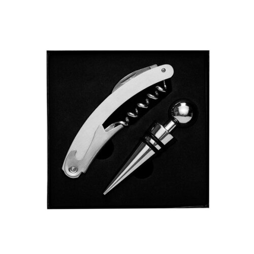 Kit Vinho Personalizado Inox 02 Peças - Cod 10071