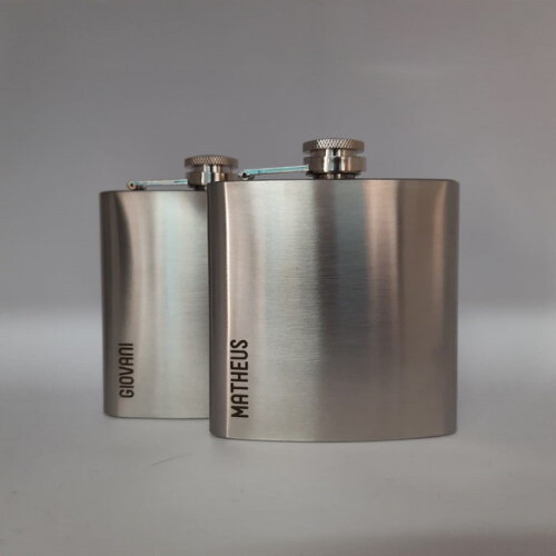 Padrinhos Cantil -porta Whisky de Inox 6oz 0390