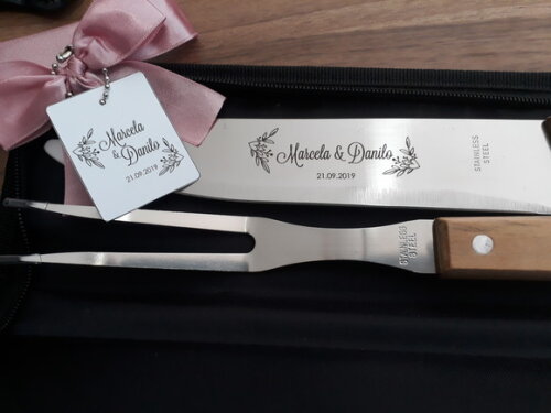 Padrinhos -casamentos - Kit Churrasco Personalizado 2 Pçs