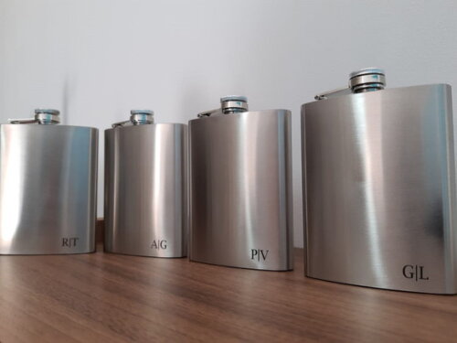 Padrinhos Cantil -porta Whisky de Inox 6oz 0390