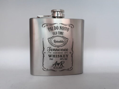 Padrinhos Cantil -porta Whisky de Inox 6oz 0390