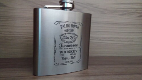 Porta Whisky 6oz Personalizado Cod390- Personalizado