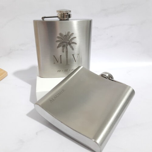 Porta Whisky 6oz Personalizado Cod390- Personalizado