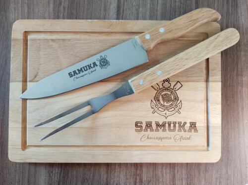Presente Personalizado - Kit Churrasco 3 Peças 13788 -