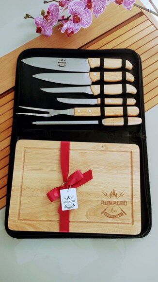 Presente Personalizado -cod 12089 - Kit Churrasco 8 Peças