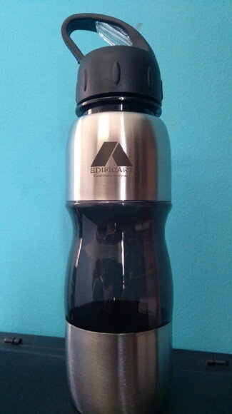Squeeze Personalizado 600 ml Inox #adoteumasqueeze 2048