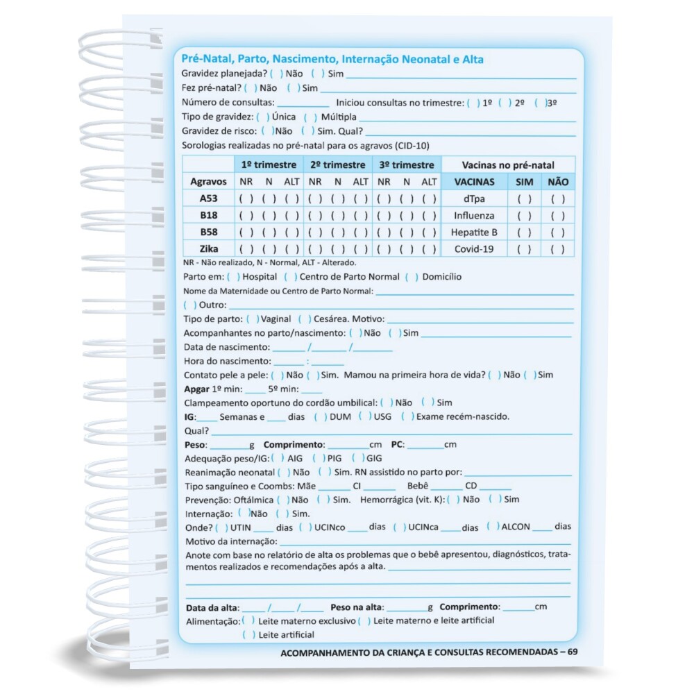 Caderneta de Saúde e Vacinação Personalizada – Realeza