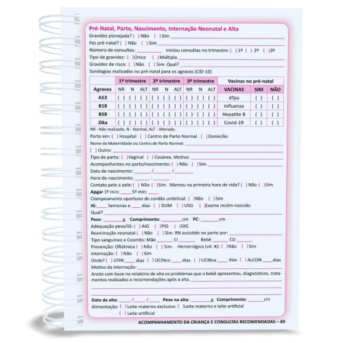 Caderneta de Saúde e Vacinação Personalizada – Laços