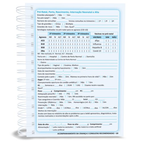 Caderneta de Saúde e Vacinação Personalizada – Safari 4