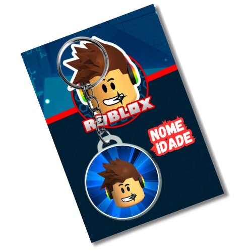 Chaveiro Personzalizado Roblox + card e embalagem * adesivado - C