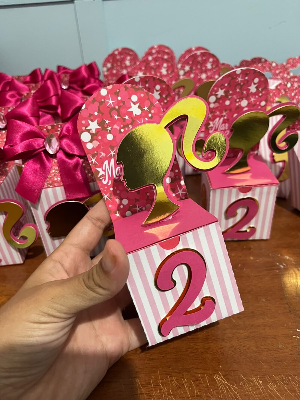 KIT CAIXA BARBIE PERSONALIZADA
