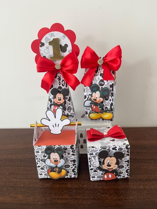 Kit caixa Mickey Festa Infantil