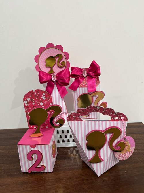 KIT CAIXA BARBIE PERSONALIZADA