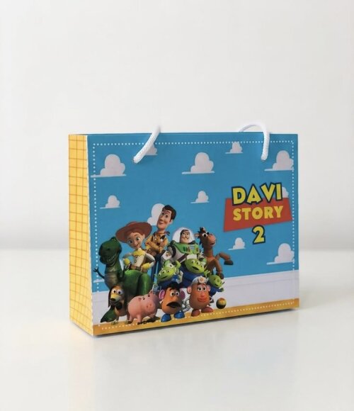kit 10 sacolinhas personalizadas toy story PEGUE E MONTE